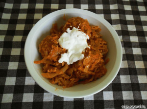 Húsgombócos káposzta pörköltesen