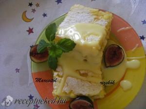 Rizskoch fügével és vanília mártással