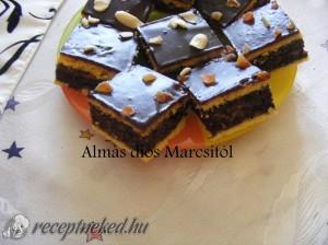 Almás-diós szelet