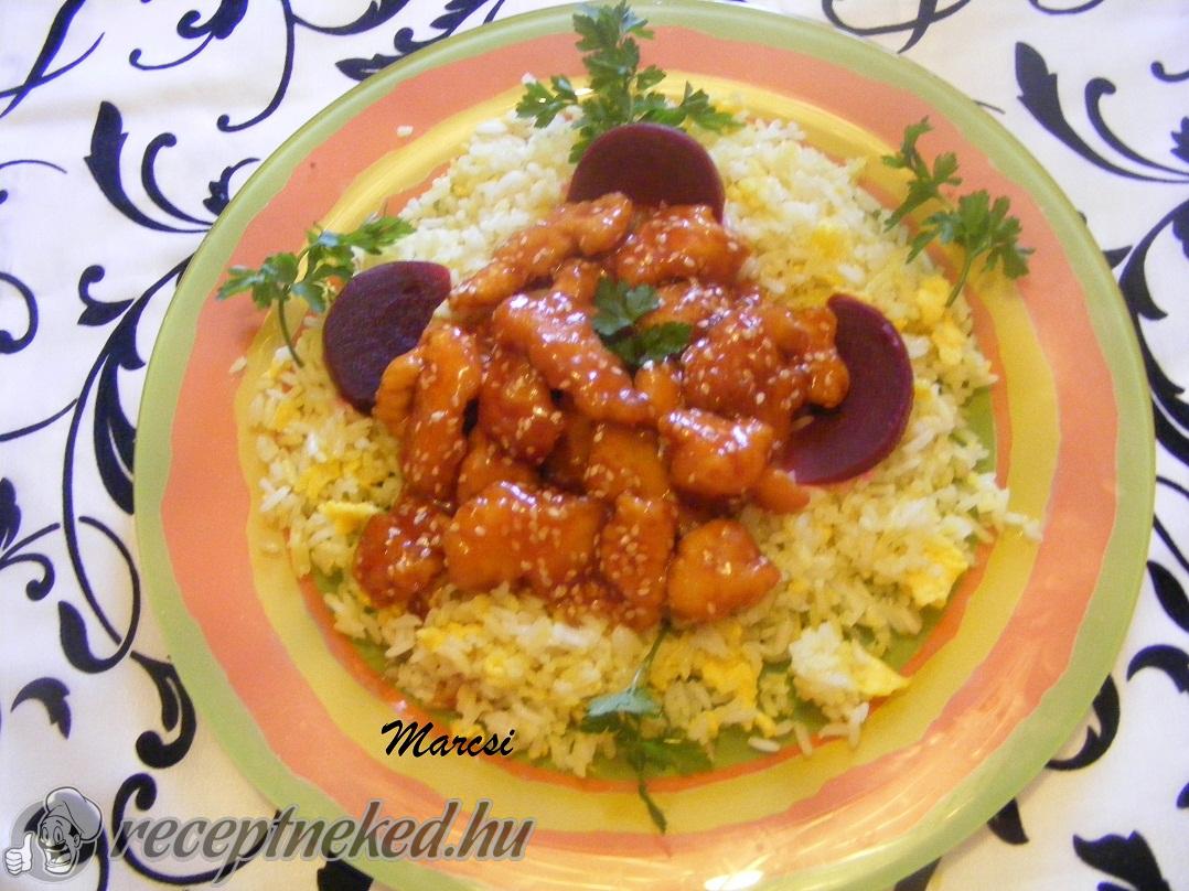 Szezámos csirkecsíkok kép