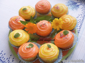 Vanília pudingos muffin