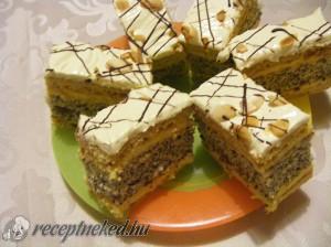 Francia mákos krémes