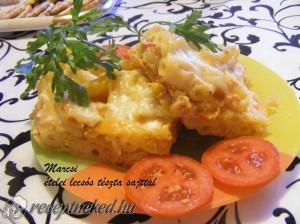 Sajtos lecsós tészta