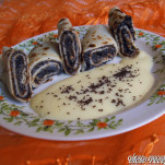 Mákos palacsinta vaníliás öntettel