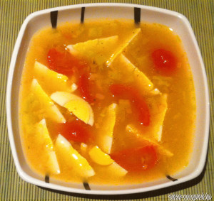 Nyári tojásleves kép