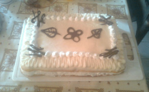 Vaníliás túrórudi torta