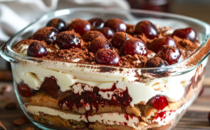 Meggyes tiramisu