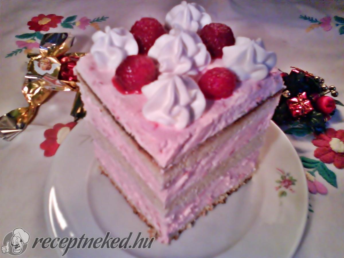 Málnás,tejszínhabos kocka