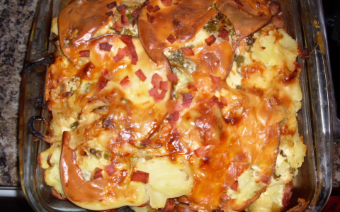 Rakott krumpli fokhagymásan recept fotóval Rakott krumpli fokhagymásan