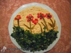 Virágmezős tojásos körözött kép