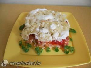 Túrós tésztával rakott lecsó kép