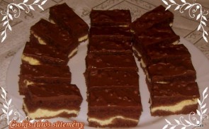 Csokis-túrós sütemény