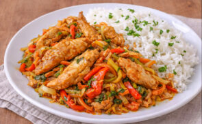 Zöldséges csirkeragu