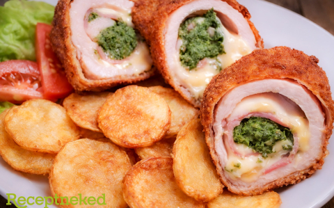 Sajtos brokkolival töltött csirkemell