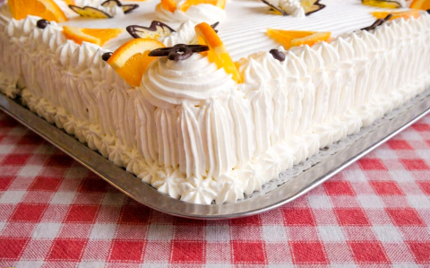 Narancsos oroszkrém szelet