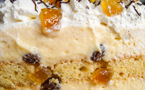 Narancsos oroszkrém szelet