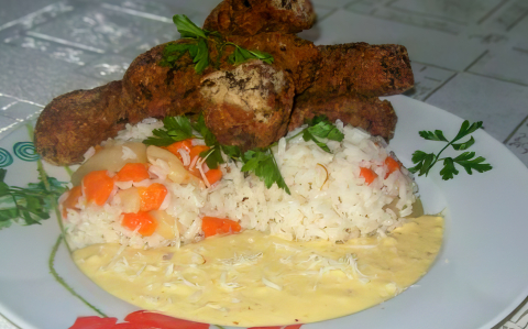 Gombaropogós sajtmártással