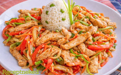 Zöldséges csirkeragu