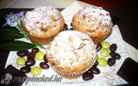 Almás-csokis muffin