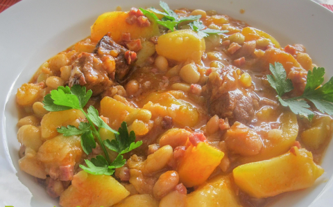 Babfőzelék krumplival recept fotóval Babfőzelék krumplival