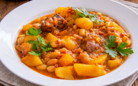 Babfőzelék krumplival