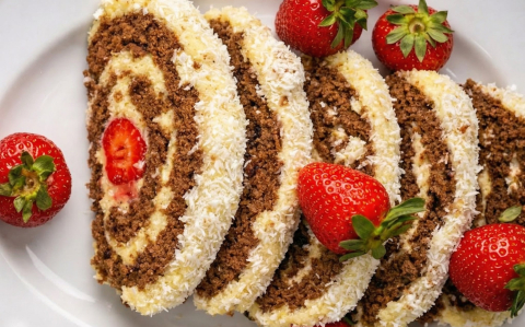 Epres kókusztekercs