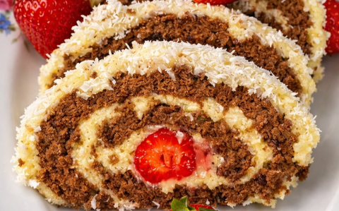 Epres kókusztekercs