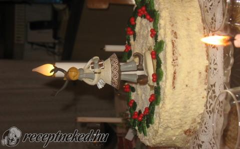 Kókuszos karácsonyi torta
