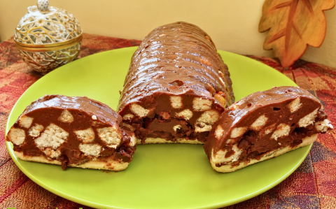 Csokoládés babapiskótás őzgerinc