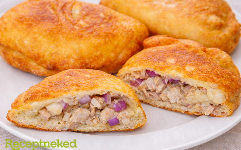 Csirkemellel töltött lángos