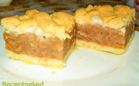 Krémes-habos almás pite