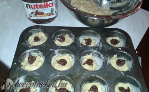 Csokis-banános nutellás muffin