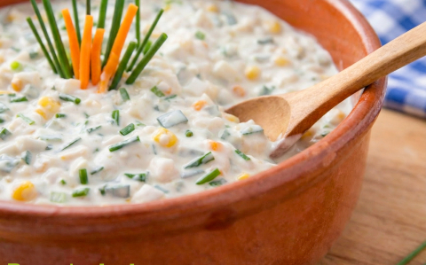 Majonézes kukorica saláta