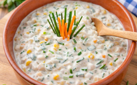 Majonézes kukorica saláta