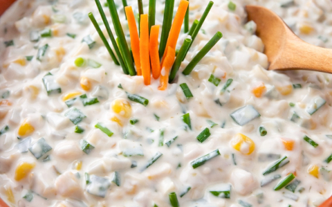 Majonézes kukorica saláta