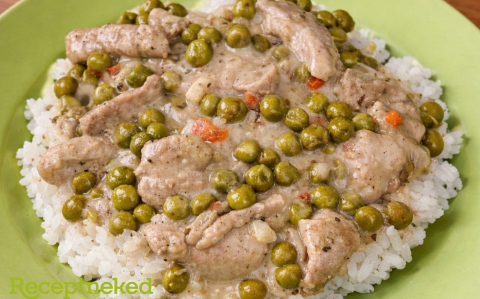 Zöldborsós tokány