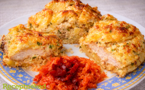 Fóliában sült rakott csirke