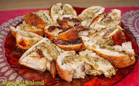 Töltött csirketekercs