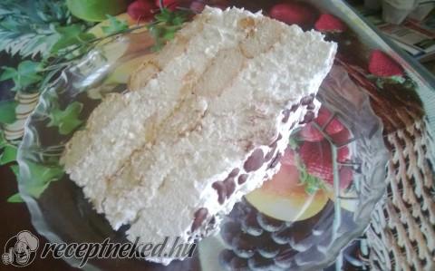 Őszibarackos túrókrém torta babapiskótával