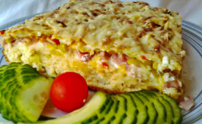 Sonkás, póréhagymás, kukoricás langalló