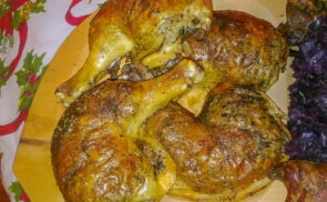 Gombával, májjal töltött csirkecomb