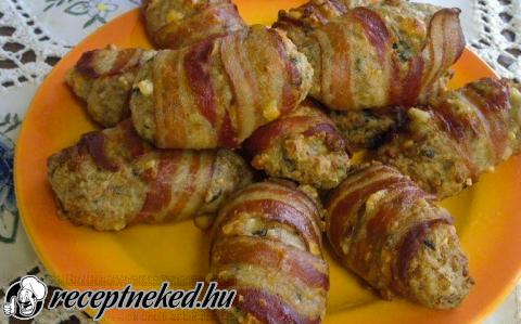 Baconos hústekercs recept fotóval Baconos hústekercs