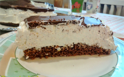 Túró rudi torta extra vastag töltelékkel