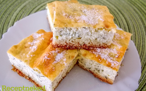 Kapros-túrós lepény recept fotóval Kapros-túrós lepény