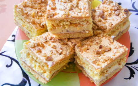 Habos, krémes linzer
