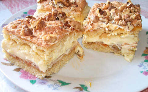 Habos, krémes linzer
