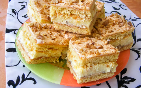 Habos, krémes linzer