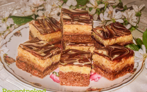 Kétszínű sütemény recept fotóval Kétszínű sütemény