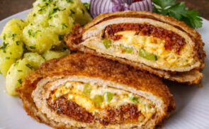 Töltött karajszeletek „sárkányosan”