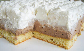 Csokoládés madártejszelet